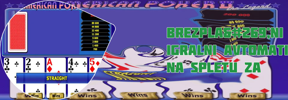 Poker avtomati Brezplačne igre legalno